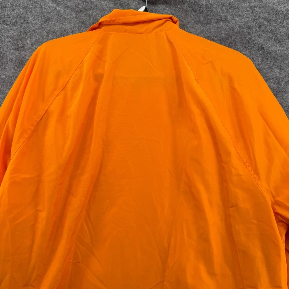 Disney Windbreaker Jacket Unisex XL Orange Mickey & Friends Embroidered Zip Up - Picture 8 of 16